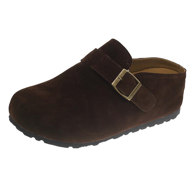 Baotou pantoufles femmes printemps nouvelle usure chaussures simples paresseuses pain décontracté