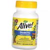 Diabetic Multivitamins, Alive! Diabetic Multivitamin, 60tab (36344117)
