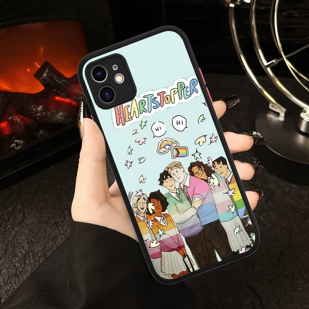 New Heartstopper Anime For IPhone 16 13 15 11 12 14 Pro Max 15 16 Plus X XS MAX Matte Phone Cover