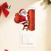 Festive Switch Decal Christmas Santa Claus Sticker, Light for Xmas Holiday, Holiday Wall Sticker Removable Self-Adhesive Living Room Bedroom Decor