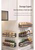 Punch-Free Wall-Mounted Kitchen Storage Rack for Seasonings