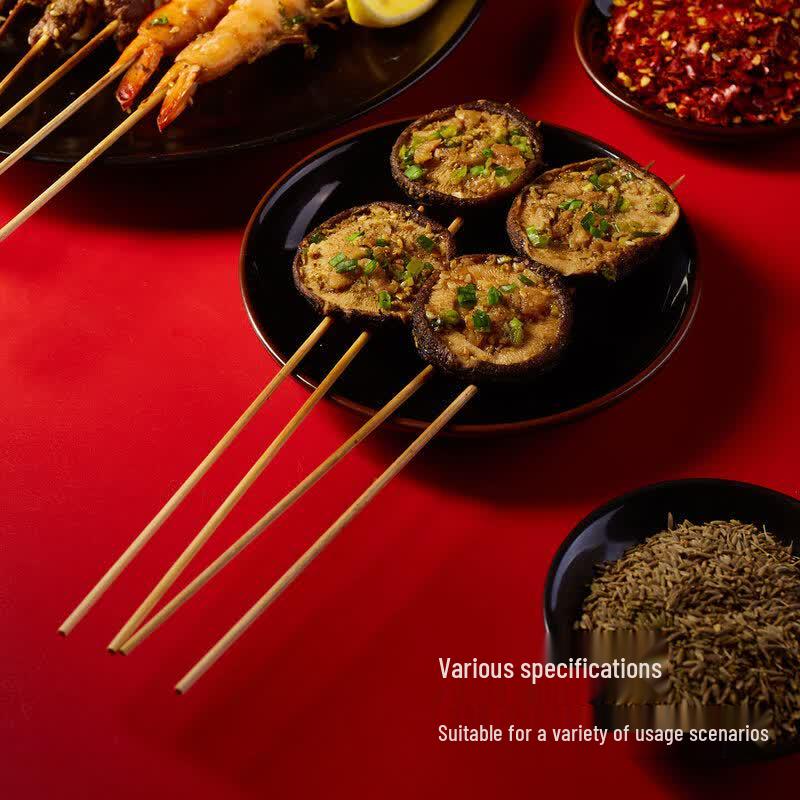 ZISIZ Disposable BBQ Bamboo Skewers