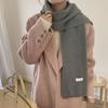 Leichter Basic-Winter-Schal für Damen, unifarben, LK-MF01