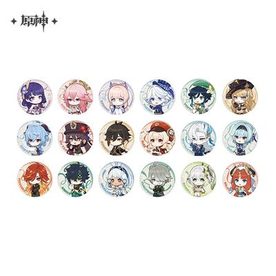 Sunsyea Genshin Impact Official Merch miHoYo Original Authentic XLSY Theme Series Badge Furina Neuvillette Klee Zhongli