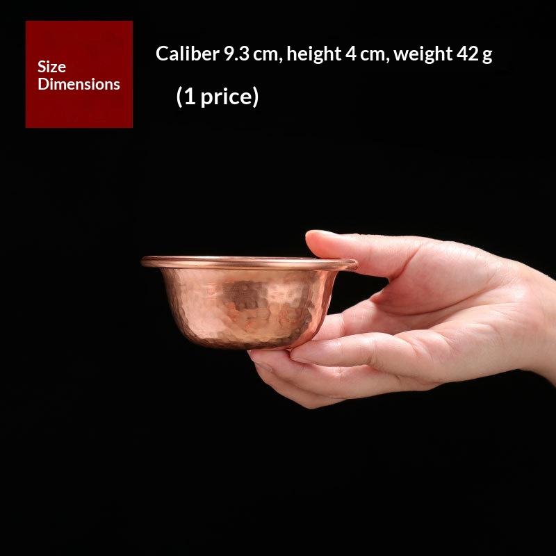 Hammered Red Copper Water Bowl Handcrafted Multiple Sizes Durable for Altar Spiritual Offering Home Decor Gift