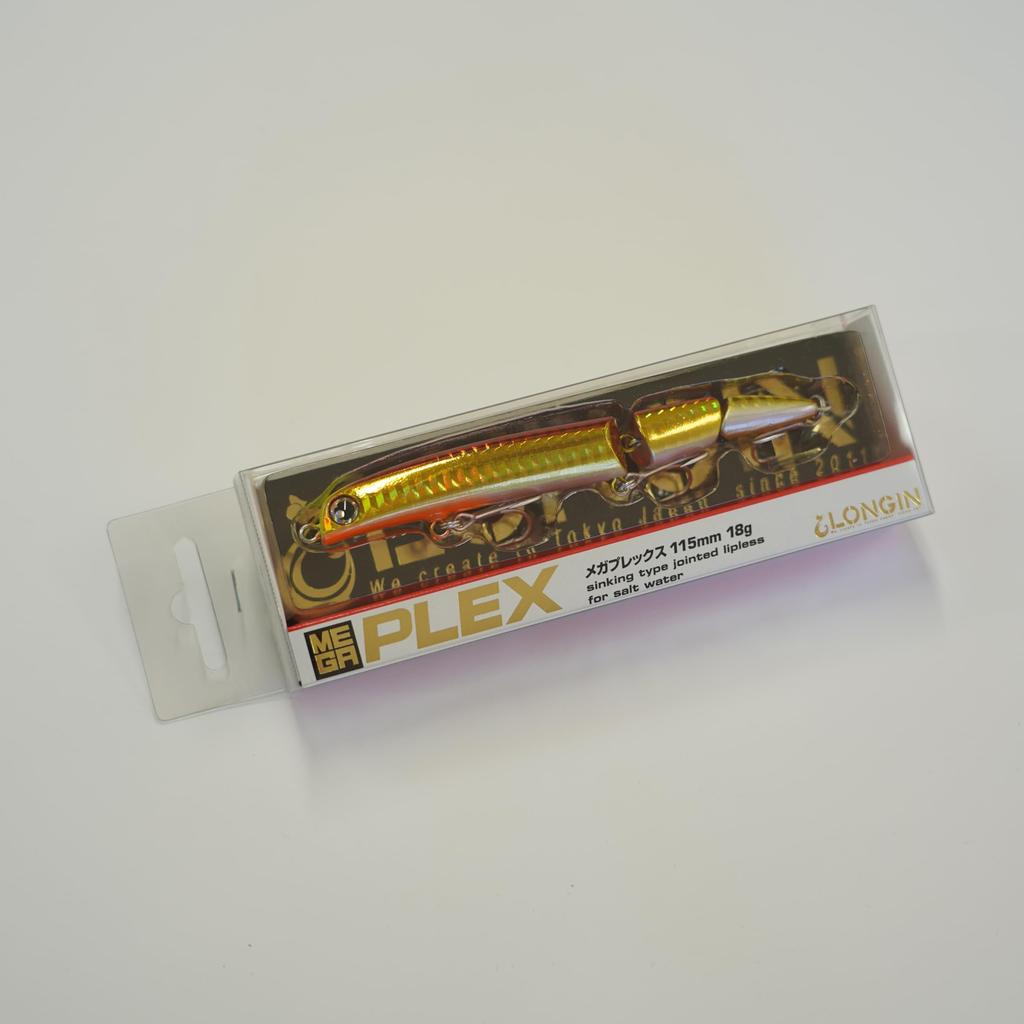 LONGIN MEGA PLEX 18g 115mm S104T Gold Red Chart Head OB (Vertical Hollow)