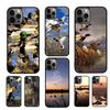 Bird Duck Hunting Sunset Phone Case For iPhone 17 Air 16 15 14 11 12 13 Pro MAX Plus Coque Cover Shell