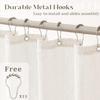 Natural Cream Linen Shower Curtain Country Boho Farmhouse Bathroom Decor Beige Shower Curtains for Bathroom Neutral Cloth