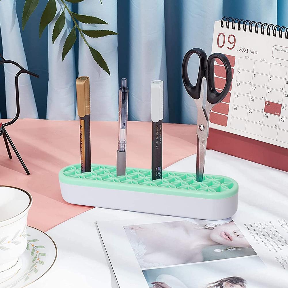 Silicon Nail Brush Makeup Brush Display Stand Rack Storage Case Brush Drying Shelf Brush Holder Make UP Holder Organizer