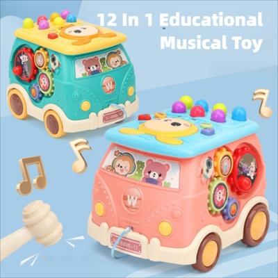 Multifunction Touch Fun Bus Toys 12 In 1 Learning Educational Toy  Toddler 1 2 3 Years
