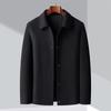 Autumn and Winter Double-sided Cashmere Jackets for Middle-aged and Elderly Business Casual Woolen Woolen Short Coats Daddy Men's Tops