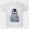 Asian Size Men Print T-shirt Little Penguin No-Cut Heat Transfer Print Cotton Tshirt