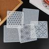 9/32Pcs Reusable Sashiko Embroidery Template Geometric Handmade Patchwork Stencil Translucent PET Stencil