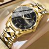 New Genuine Men's Watch Double Calendar Fashion Waterproof Luminous Business Premium Mechanical Quartz Watch Men's Watch