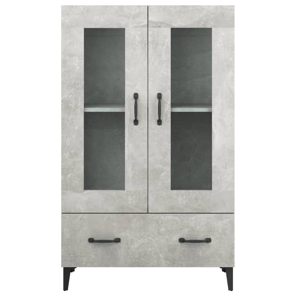 Highboard Concrete Grey 70x31x115 Cm Particleboard