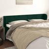 Exclusive House - Headboard with Ears Dark Green 203x23x78/88 Cm Velvet