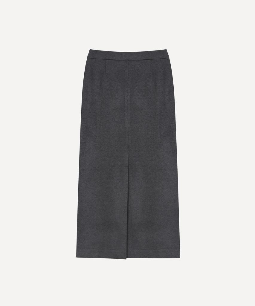 Daenkeudieo Steel Warm Maxi Skirt - Gray