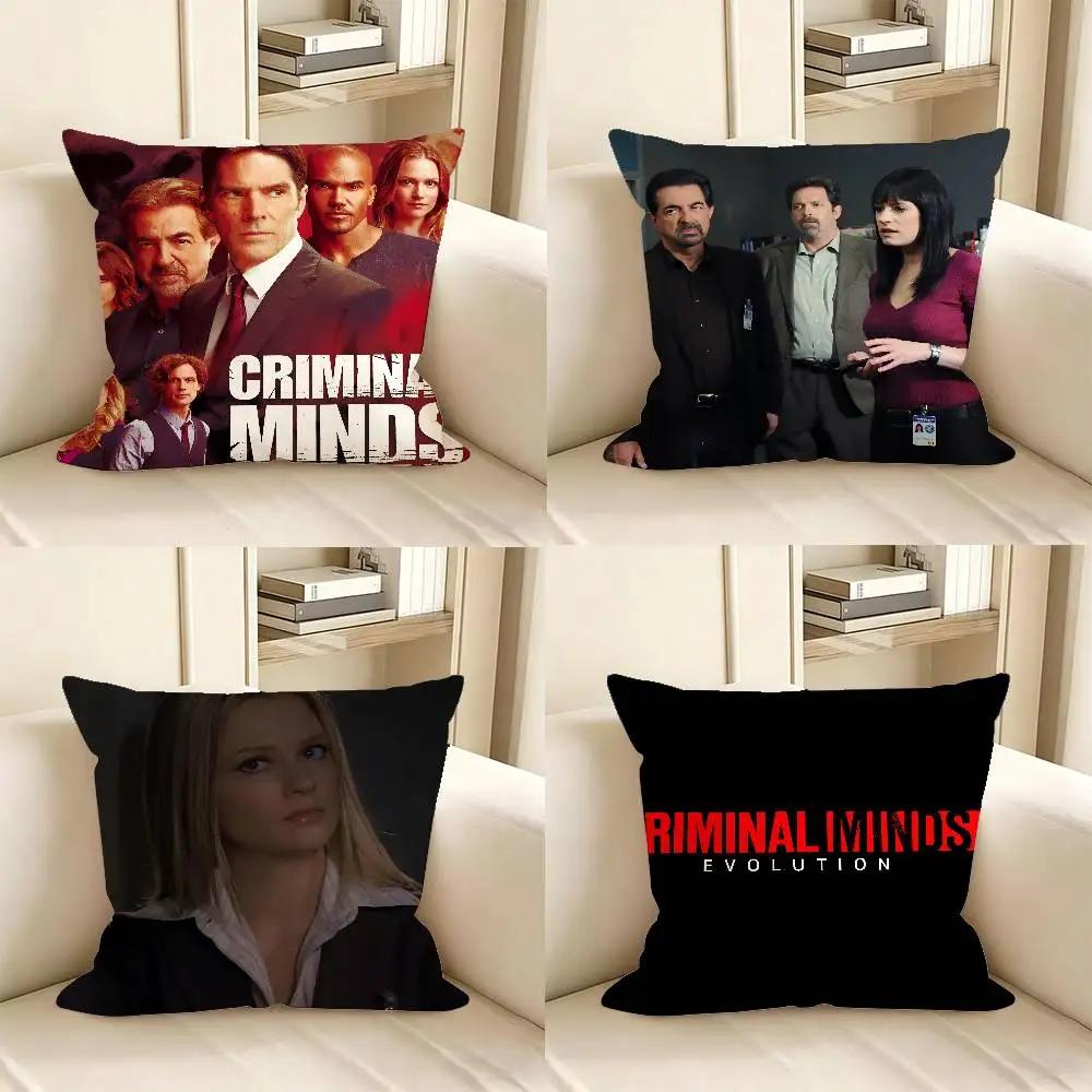 Pc Classic Crime TV CCriminal MMinds Pillow Case Fashion Square Pillowcase Bedroom Sofa Room Ins Decoration Leisure