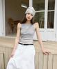 Nyuyogwogseu Summer Paisley Beanie Hat_ Ivory