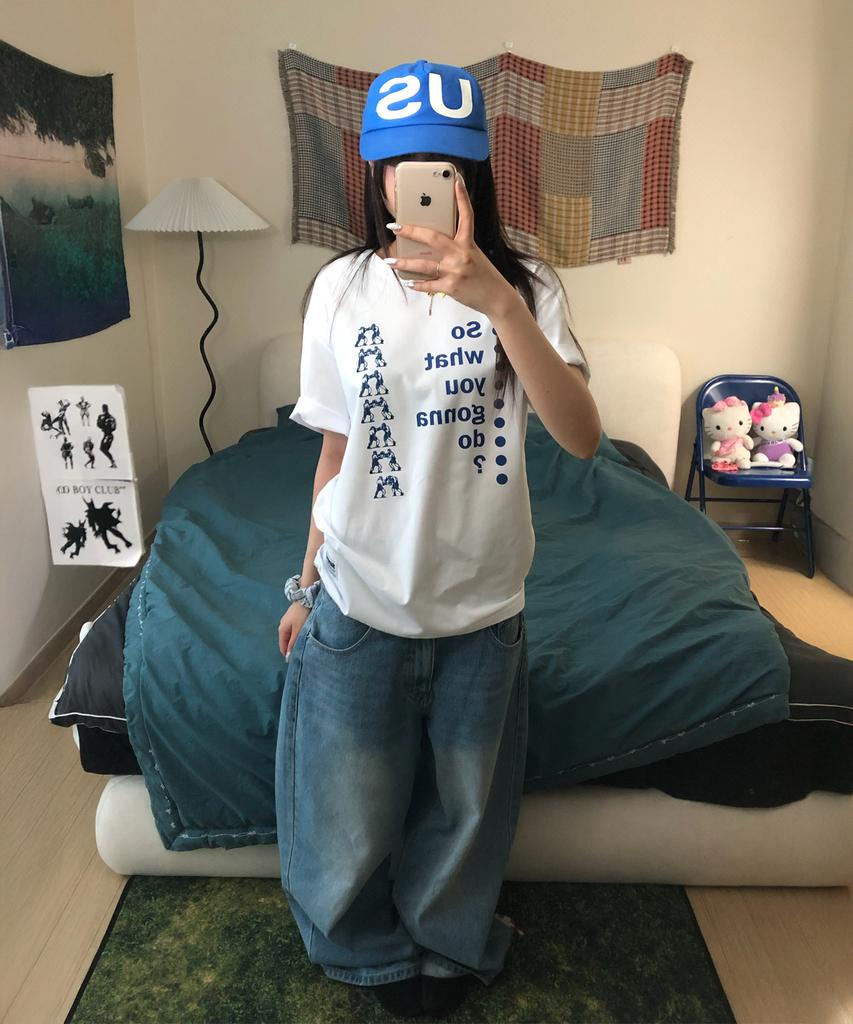 Ssobi Ws~ Oversized Short Sleeve Tee