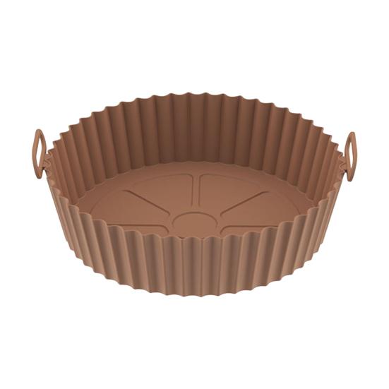 Yousheng Silicone Frying Liners Air Circulation Baking Tray Dual-sided Cooking Pan Grease-free Air Fryer Basket Kitchen Accessory