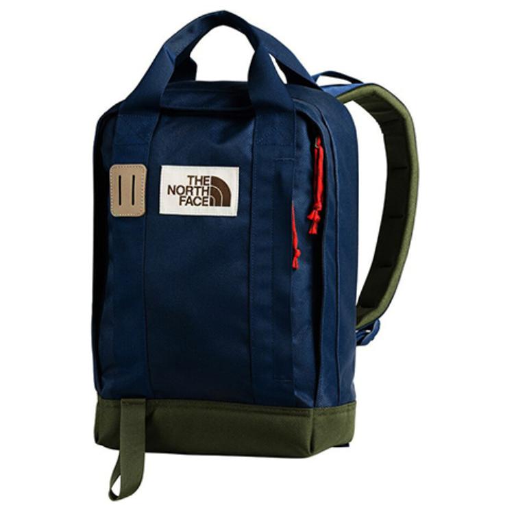 The North Face 14.5L Sports Casual Large Capacity Outdoor Backpack Unisex Backpack Blue-Green NF0A3KYY-TP5