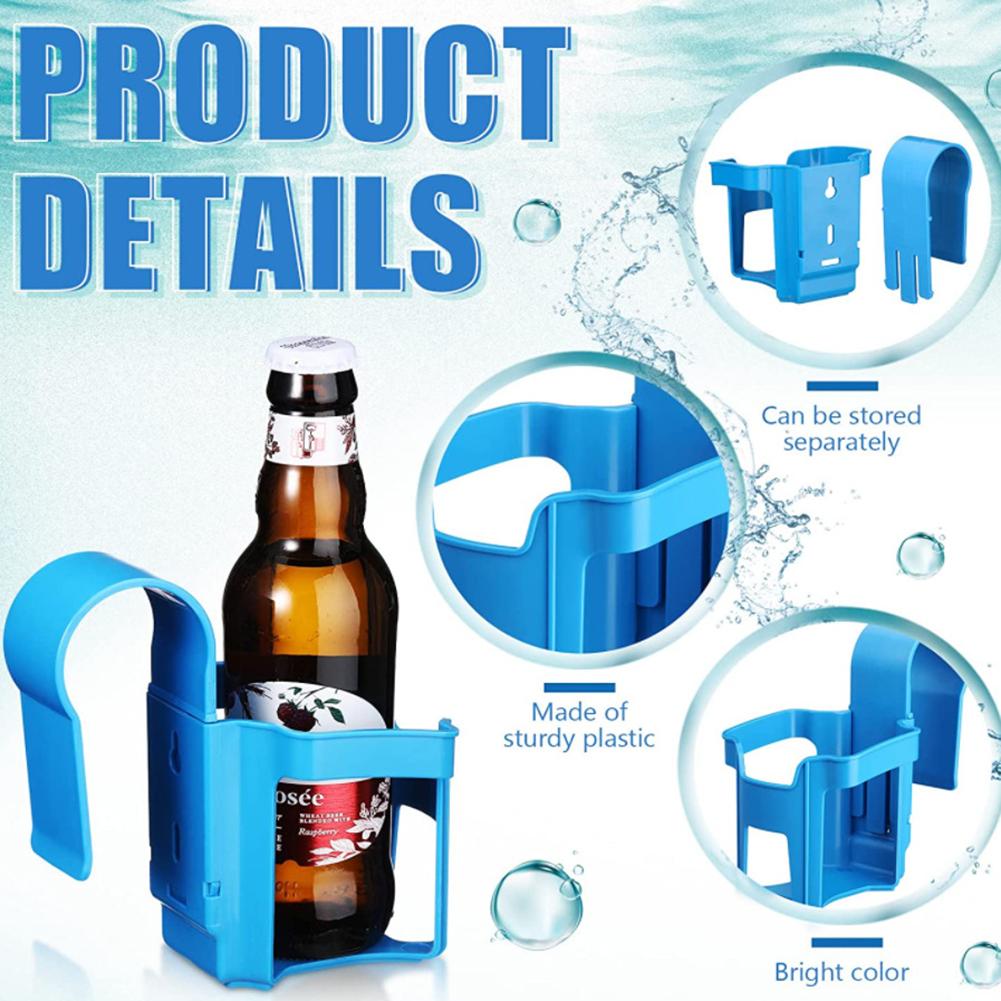 Swimming Pool Cup Holder Poolside Cup Holder Durable Sturdy Plastic Material, Drinks, Water Holder Accessories Pool Hangers