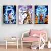 Canvas Art Painting Super Blue Goku Poster Home Decoration Painting Decorative Gift Living Room Printmaking