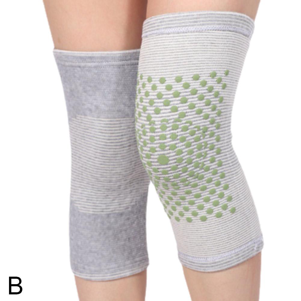2PCS Self Heating Knee Braces Sleeve Tourmaline Knee Support Far Infrared Keep Warm Knee Pads Leg Knee Warmer