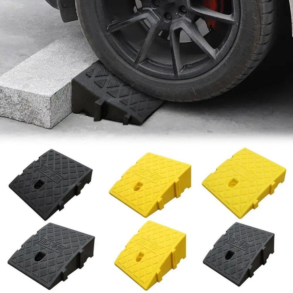 Lightweight Car Threshold Ramp Plastic Anti-Slip Wheel Chock Curb Ramp Loading Dock