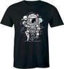 Short Sleeve?Funny Astronaut Biking In Space Planets T Shirt for Men Sweatshirt