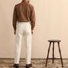 Mens High Waist Loose Straight Naples Paris Buckle Business Casual Suit Trousers
