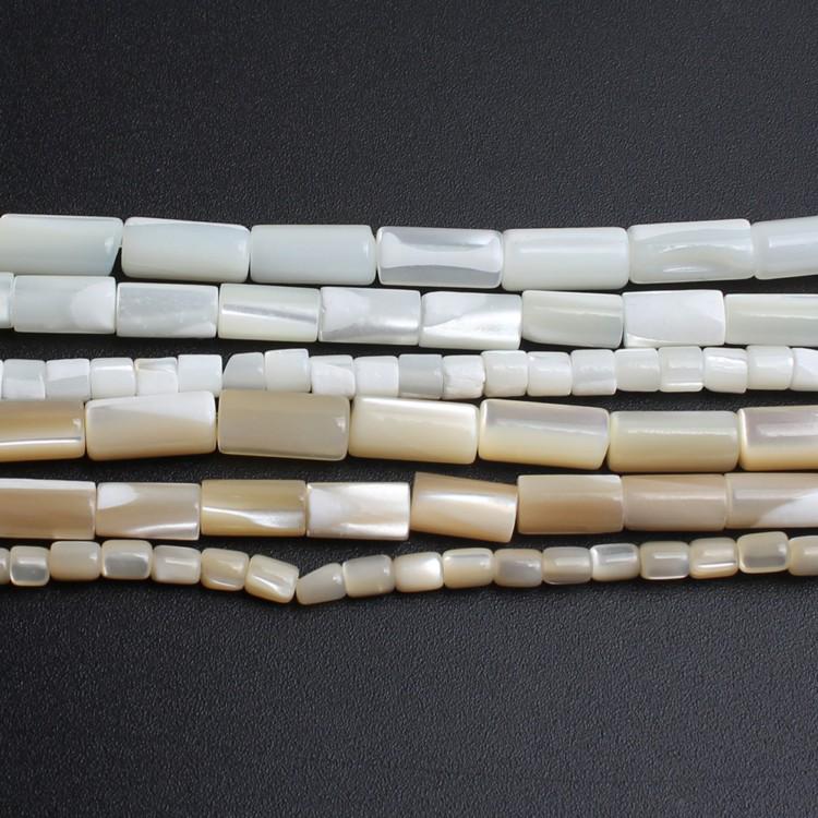 Natural Cylindrical Shape Trochus Top Shell Stone Beads For Jewelry Making 3.5x3.5/4x8/5x10mm 15''