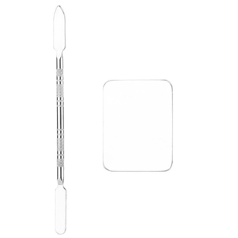 Stainless Steel Nail Art & Makeup Palette Set for Foundation and Eyeshadow