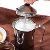 Χειροκίνητη Καφετιέρα French Press Γάλακτος από Ανοξείδωτο Ατσάλι Χειροκίνητη Αντλία Αφρογάλου Χειροκίνητη Κανάτα Γάλακτος