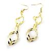 [N3691] - Golden 'Choreography' Designer Loops (geometric)