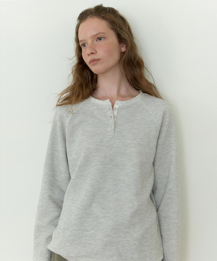 THEMITTEN Sylvan Waffle T-Shirt (Oat Melange)
