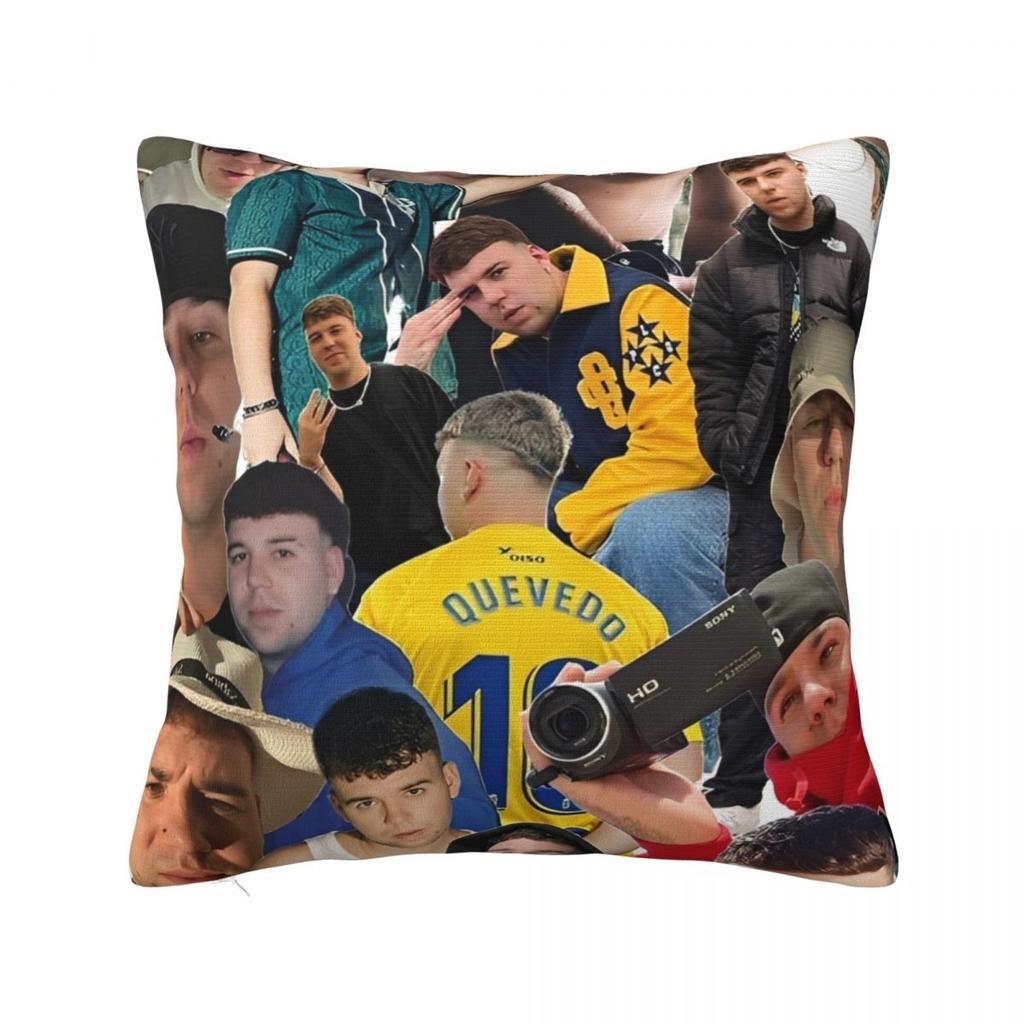 Rapper Quevedo Spanish Singer Pillow Cover Novelty Pillow Case Square Graphic Cushion Cover Pillowcases For Sofa Home Decoration
