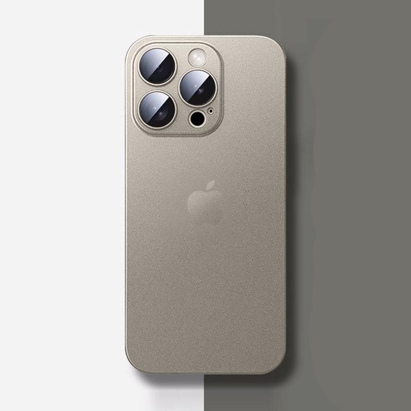 Capa de Celular Transparente Fosca Ultra Fina de 0,3 mm Para iPhone 16 15 14 13 12 11 Pro Max Plus Mini Capa Dura Concha Macia Fosca