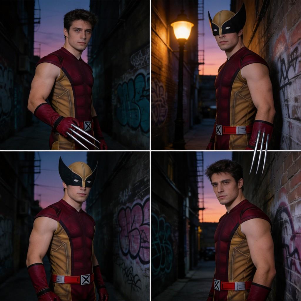 X-Men Wolverine Kostüm Overall Mit Maske Für Cosplay Und Halloween