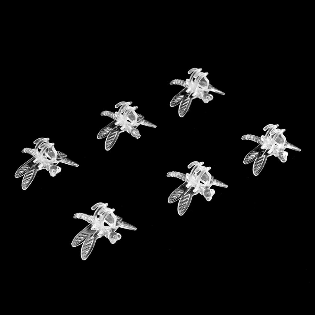 100Pcs Garden Tools Stem Clips Grow Upright Orchid Plastic Mini Stalks Flower