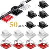 10/20/50pcs Self Adhesive Cable Clip Cord Management Wire Holder USB Cable Organizer Clamp Cable Manager For Earphone Mouse Cord