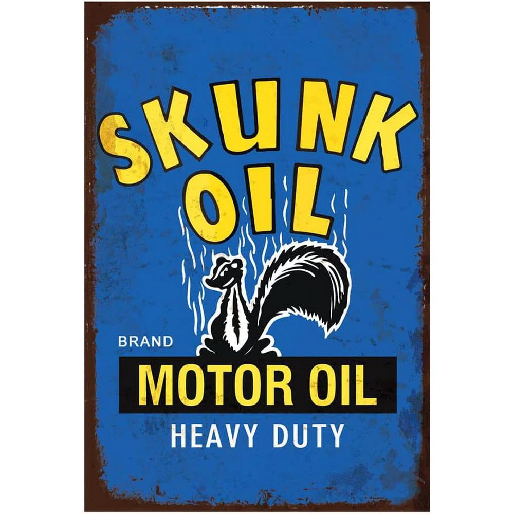 Hisun Tin Sign Vintage Mopar Mobil Texaco BP Gas Oil Brand Logo Tin Signs Set Retro Auto Garage Metal Wall Art Rustic Decor Plaques for Wor