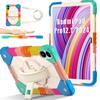 Kickstand Armor Case Universal for Xiaomi Poco Pad Redmi Pad Pro 2024 12.1inch 360 Rotating Heavy Duty Cover with Shoulder Strap