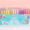 Acryl-Marker mit Glasfeder - 12/24/36/48 Farben, Wasserbasiert für Kreatives DIY Graffiti Malen