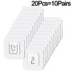 1/3/5/10/20 Pairs Double Sided Self Adhesive Wall Hooks Transparent Invisible Hook Wall Storage Holder Kitchen Bedroom Organizer