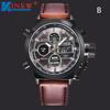 Men's Quartz Sports Military Army Analog Stainless Steel Wrist LED Watch