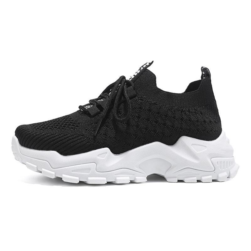 New Women's Thick Sole Casual Shoes Mesh Breathable Fashion Sneakers