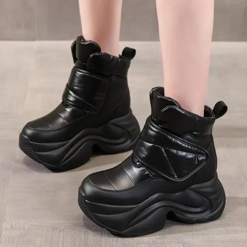 2024 New Ankle Boots Winter Women's Shoes Waterproof Fashion Snow Boots Thick Soles Warm Comfortable Women's Platform Boots