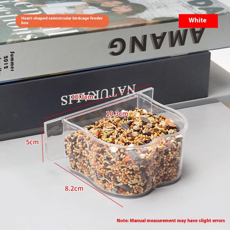 New Large Capacity Bird Feeder Box Anti-Splash Bird Food Dispenser Durable Parrot Feeding Box For Small Medium Birds